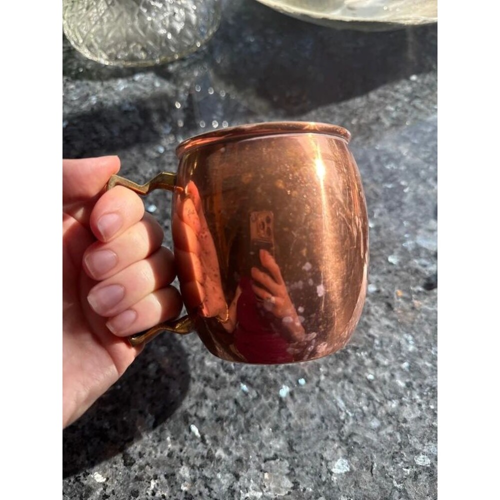 Smooth Copper Moscow Mule Mug 16 Ounces Used
